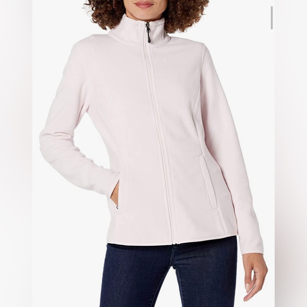 Amazon Essentials Full-zip Warm Polar Fleece Jacket Light Pink, Women’s Medium
